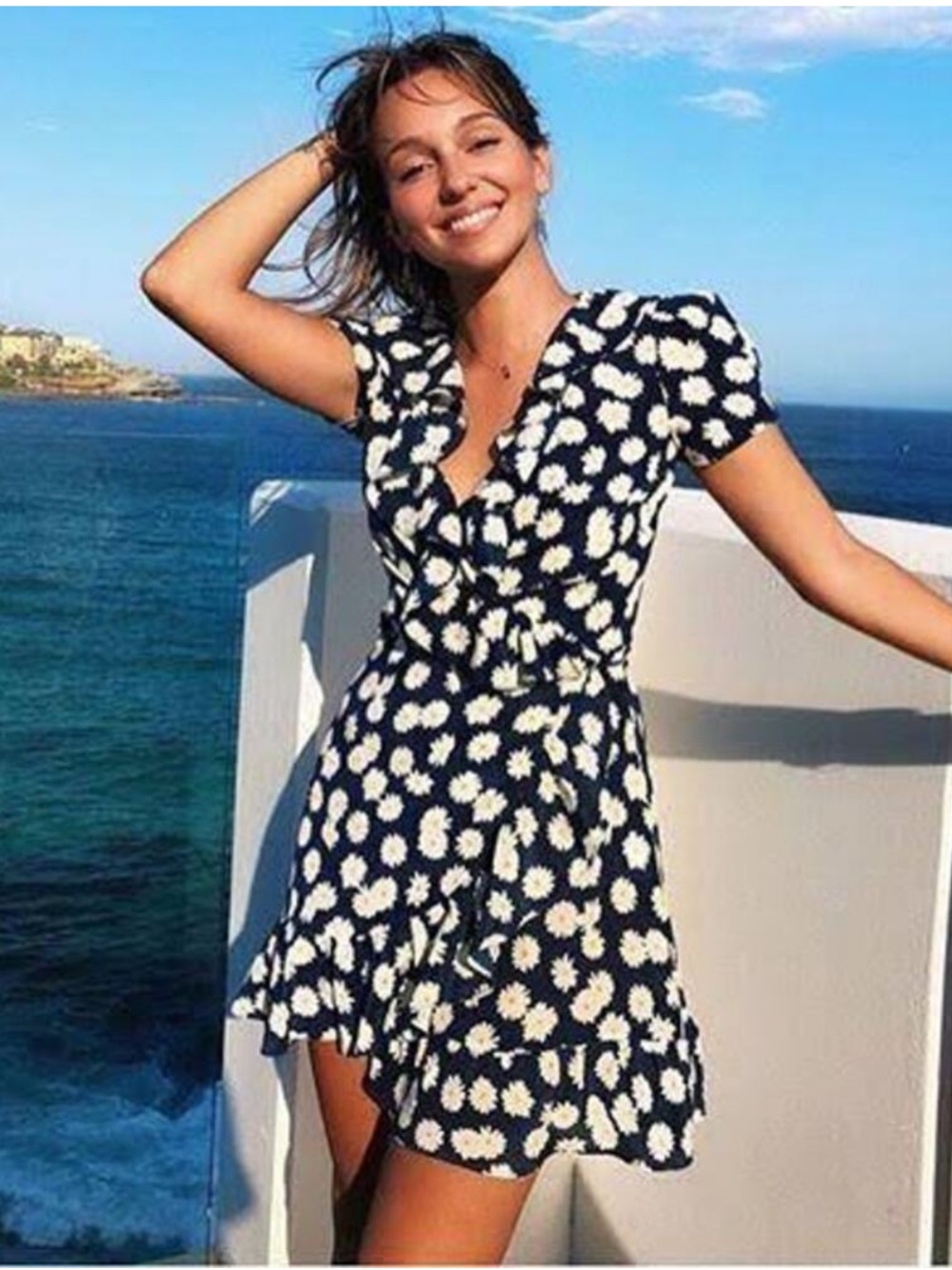 Reformation Par Valentina Daisy Wrap dress